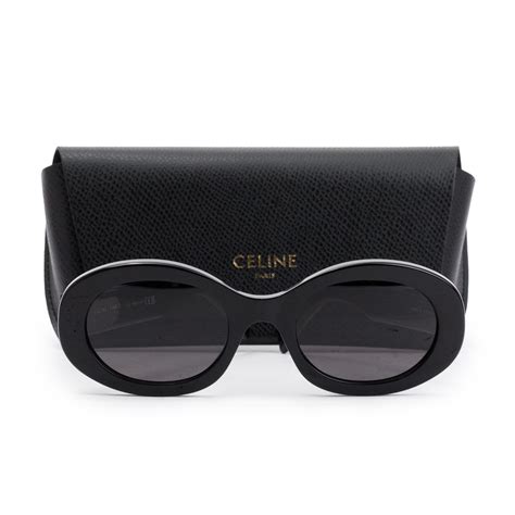 celine triomphe sunglasses case|Celine Triomphe CL40194U Oval Sunglasses .